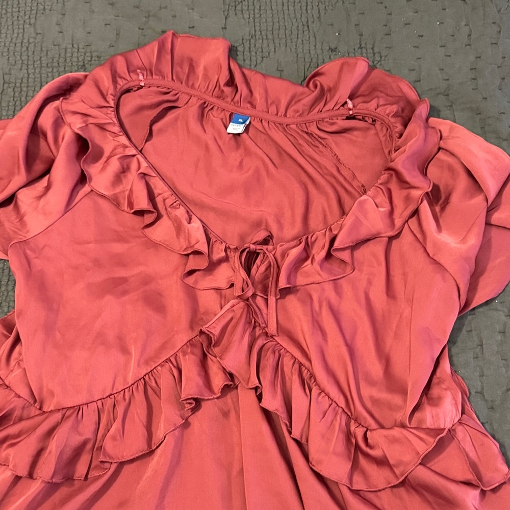 Ruffled Red Dress